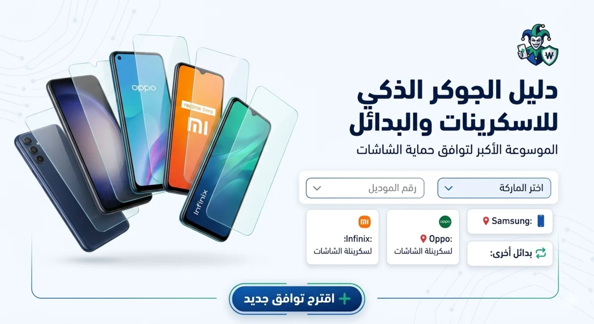 الجوكر للاسكرينات | دليل توافق وبدائل الاسكرينات الذكي